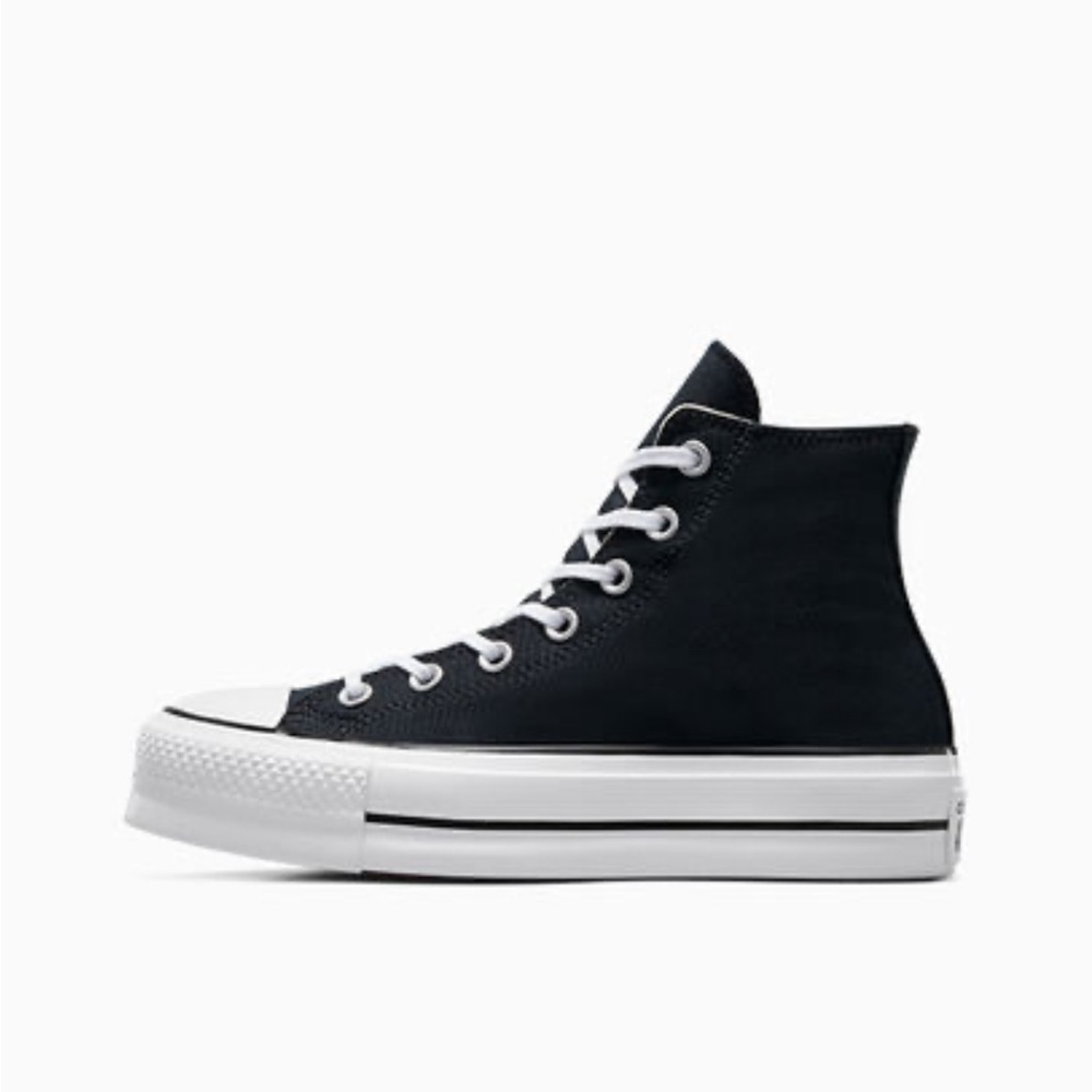 Converse Black and White High-Top Sneakers - Picture 2 of 5